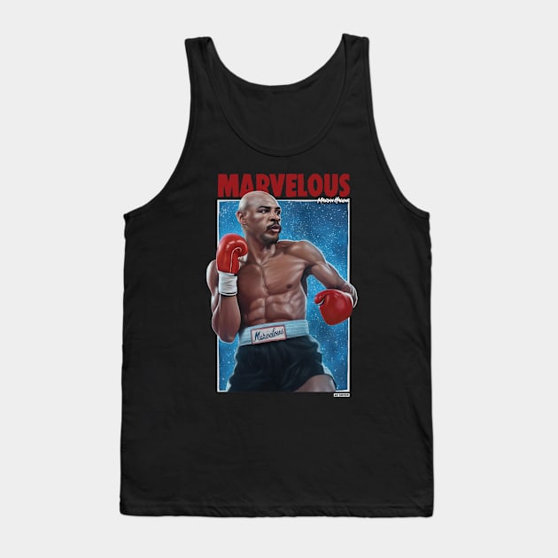 Marvin Hagler Tank Top by Art Simpson